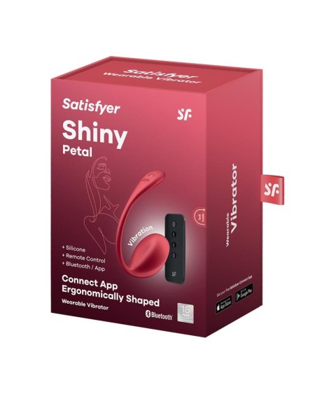 shiny petal with satisfyer connect app red