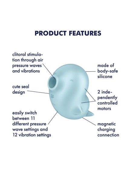 sassy seal clit sucker with vibration