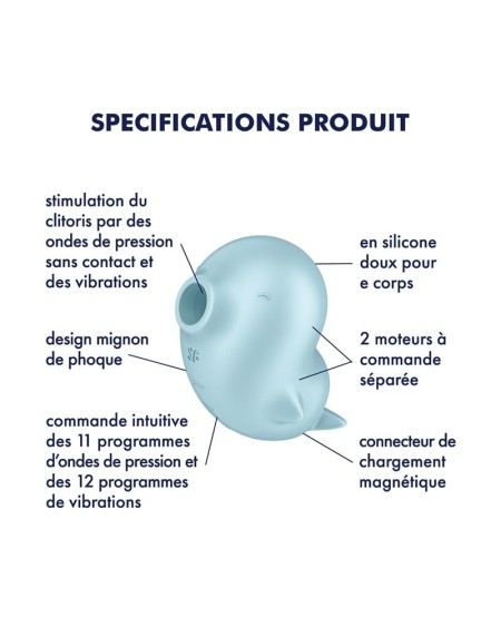 sassy seal clit sucker with vibration