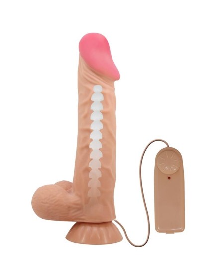 sliding peau vibrant dildo with remote control 24 cm