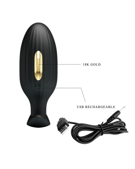 jefferson vibrant anal plug with electroshock and app
