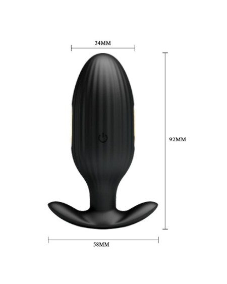 jefferson vibrant anal plug with electroshock and app