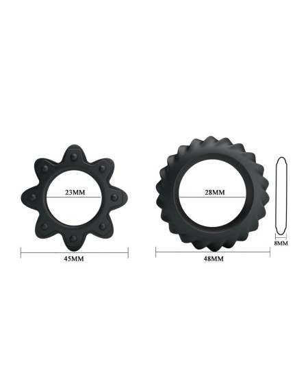 flowering set of 2 cock ring