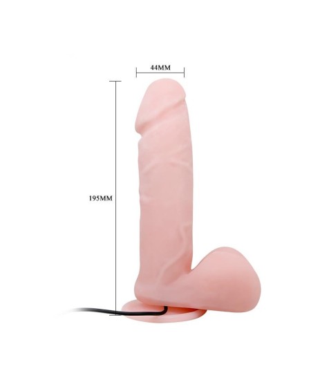 oliver vibrant réaliste dildo with rotation and remote control