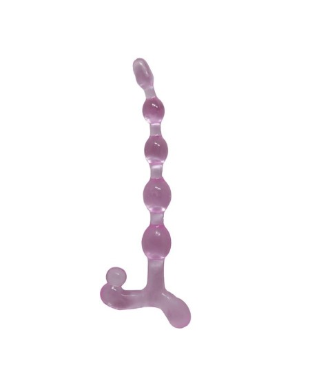bendy twist anal beads rose