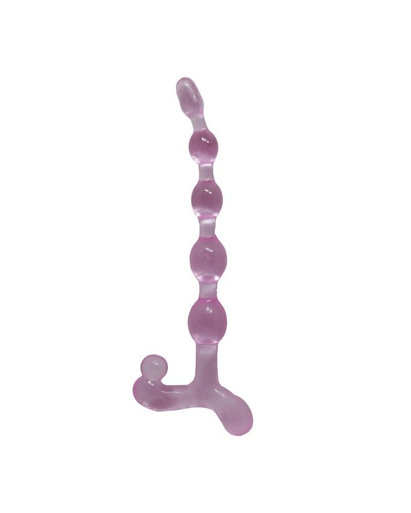bendy twist anal beads rose