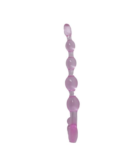 bendy twist anal beads rose