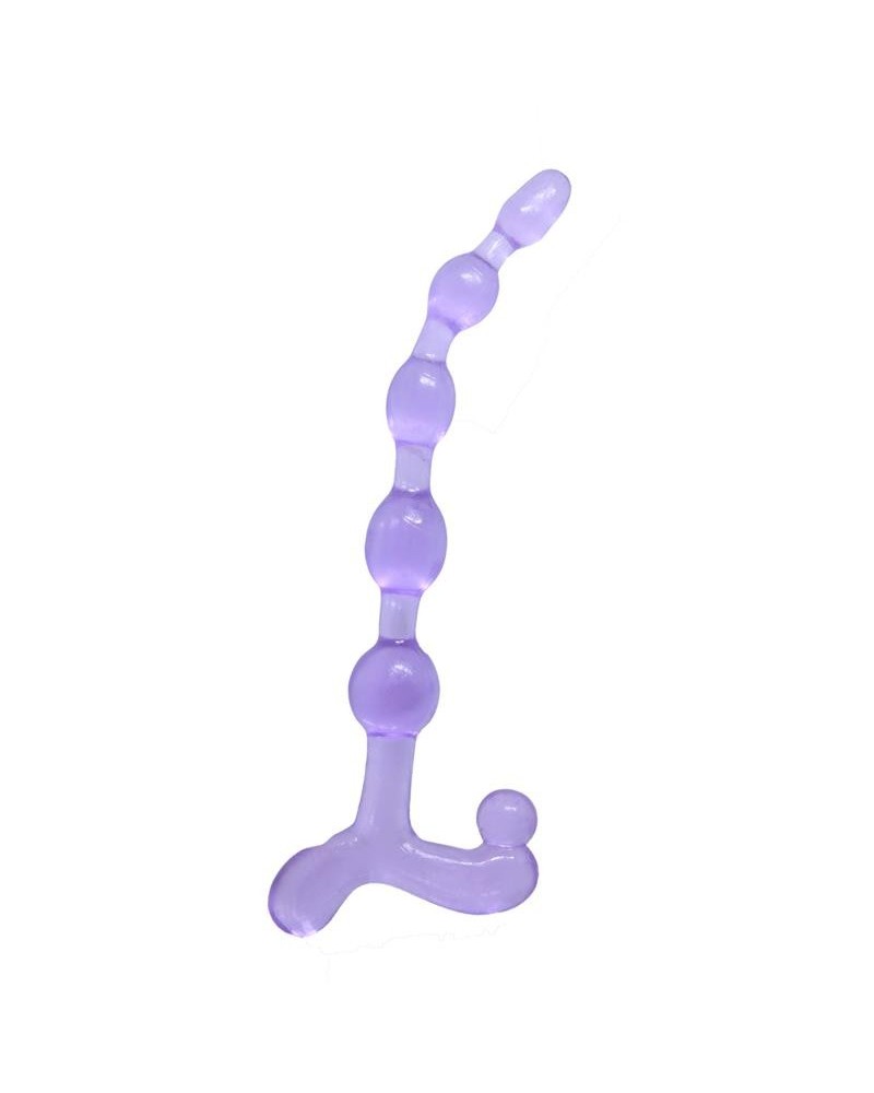 bendy twist anal beads violet