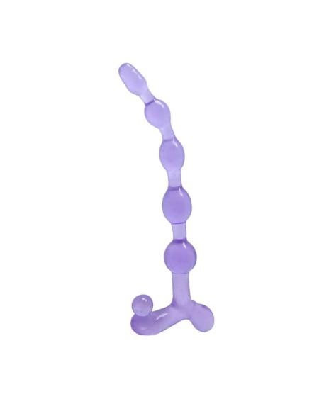 bendy twist anal beads violet
