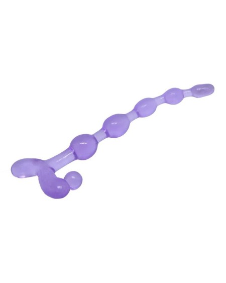 bendy twist anal beads violet