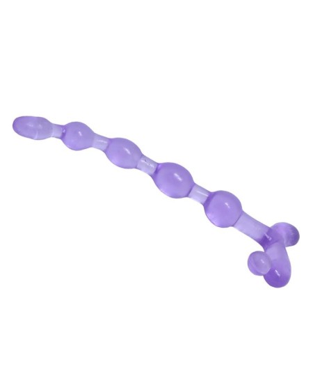 bendy twist anal beads violet
