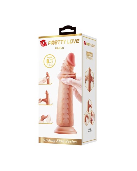 kable sliding peau réaliste dildo 8.3 - 21 cm