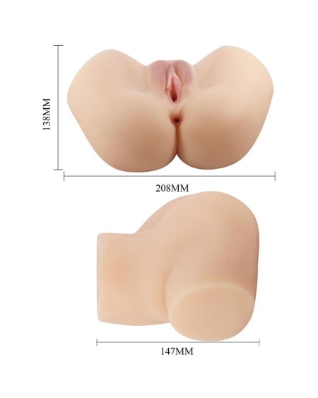 hailey vibrant réaliste masturbator vagina and anus