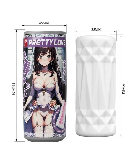 3d can shaped male masturbator