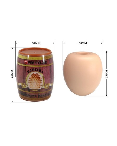 madeira barrel shaped male masturbator