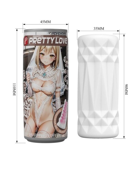 3d can shaped male masturbator