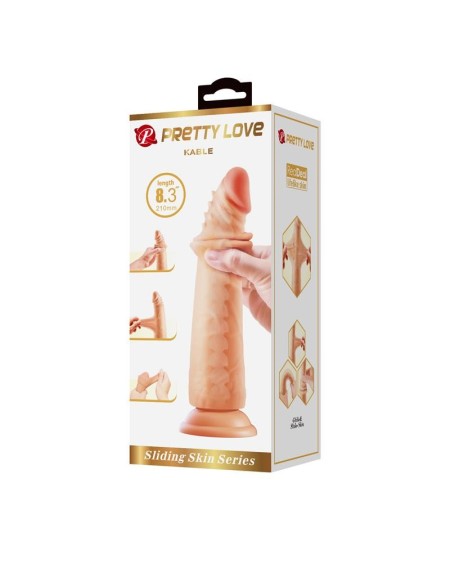 kable sliding peau réaliste dildo 8.3 - 21 cm