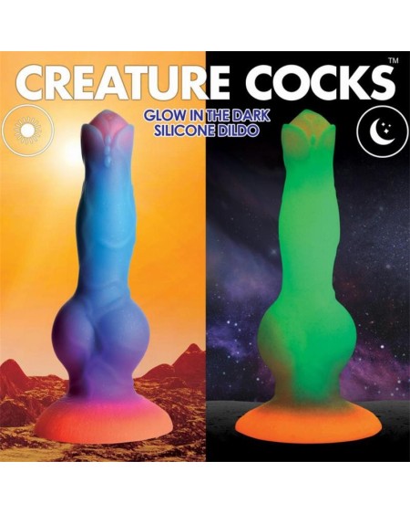 glow-in-the-dark alien dildo 8.5