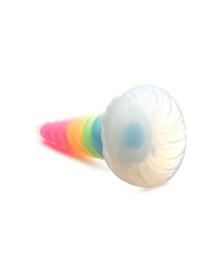 luminescent rainbow dildo glow-in-the-dark