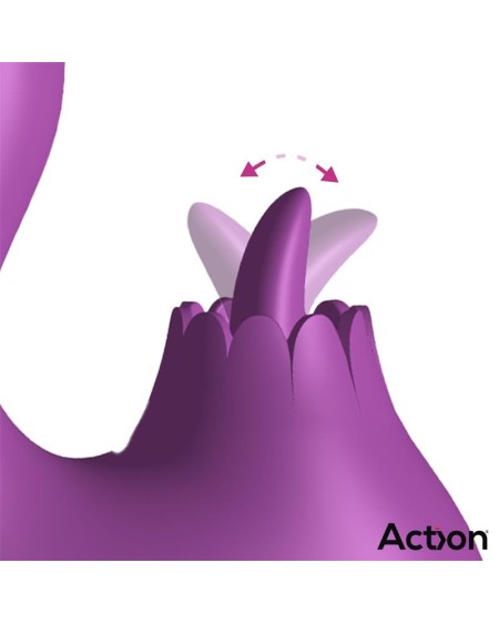 toka vibe with swinging 360o and stimulating licking tongue