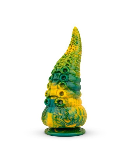 tentacle delight green and yellow dildo 22.4 cm - 8.8