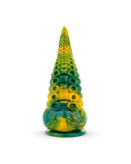 tentacle delight green and yellow dildo 22.4 cm - 8.8