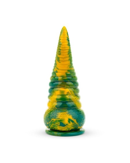 tentacle delight green and yellow dildo 22.4 cm - 8.8