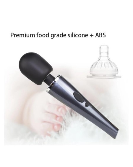 wand massager relyme usb silicone noir