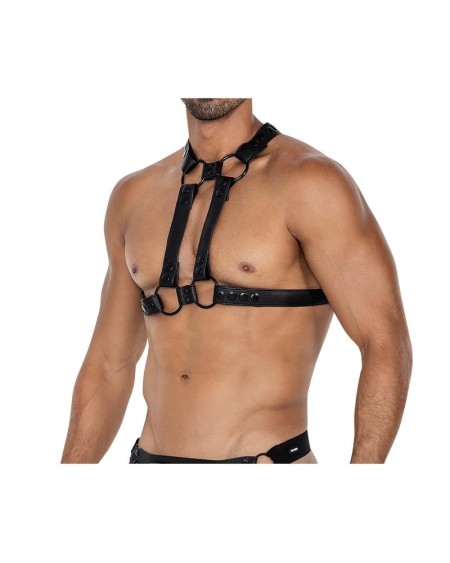 h4rness06 chest hrness 4way noir one size
