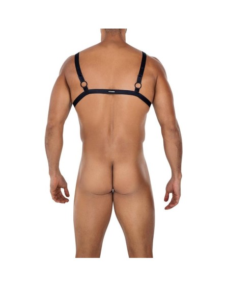 h4rness04-c ring crossed harness noir one size