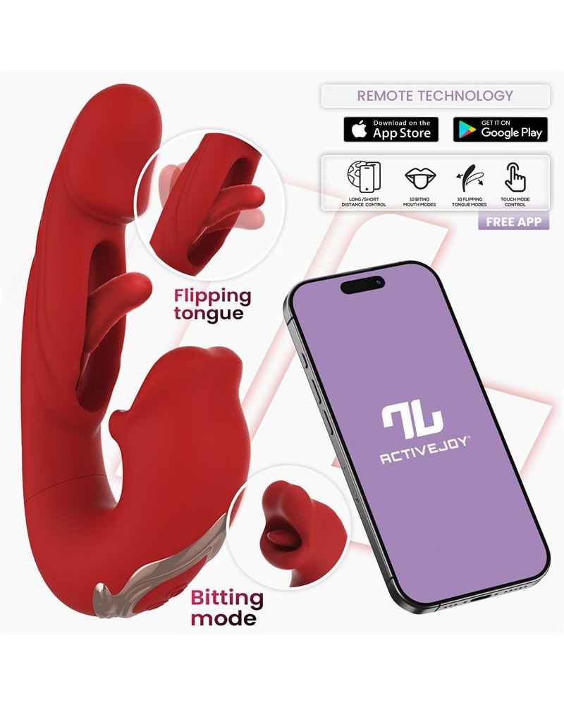 mouty vibe with biting and flipping with app