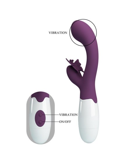 vibrator butterfly kiss 30 functions violet