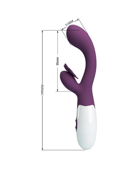 vibrator butterfly kiss 30 functions violet