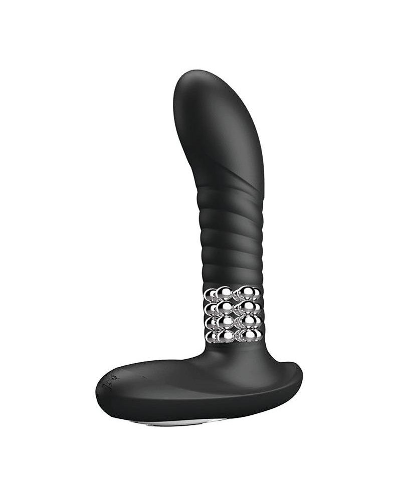 anal masager with rolling beads noir