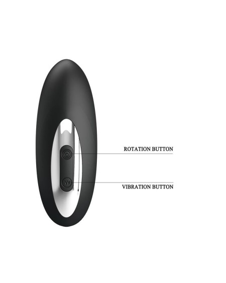 anal masager with rolling beads noir