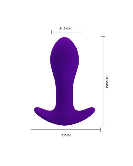 anal masager with vibration violet