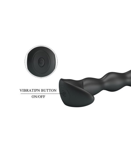 yale butt plug with vibration noir