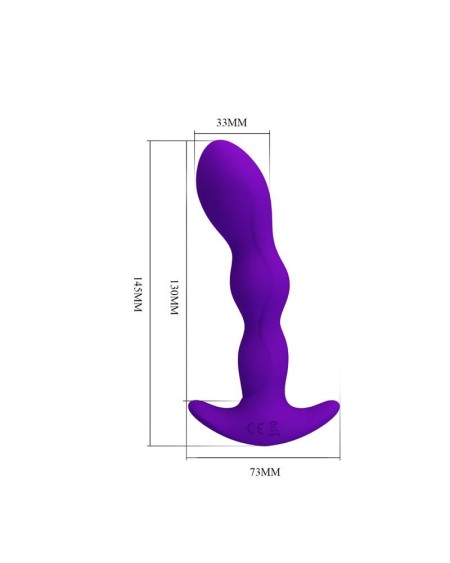 yale butt plug with vibration violet