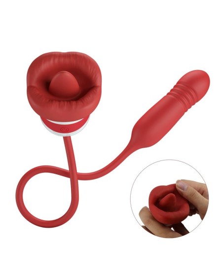 mouth vibrator with licking and thrusting ashlyn