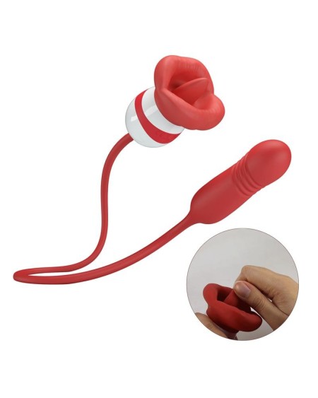 mouth vibrator with licking and thrusting ashlyn