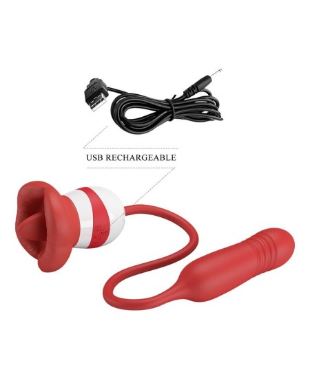 mouth vibrator with licking and thrusting ashlyn