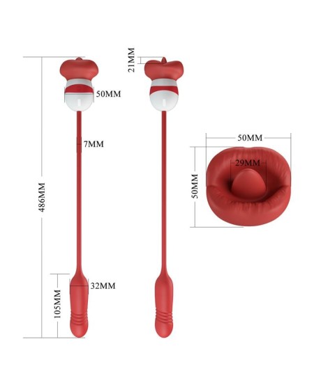 mouth vibrator with licking and thrusting ashlyn