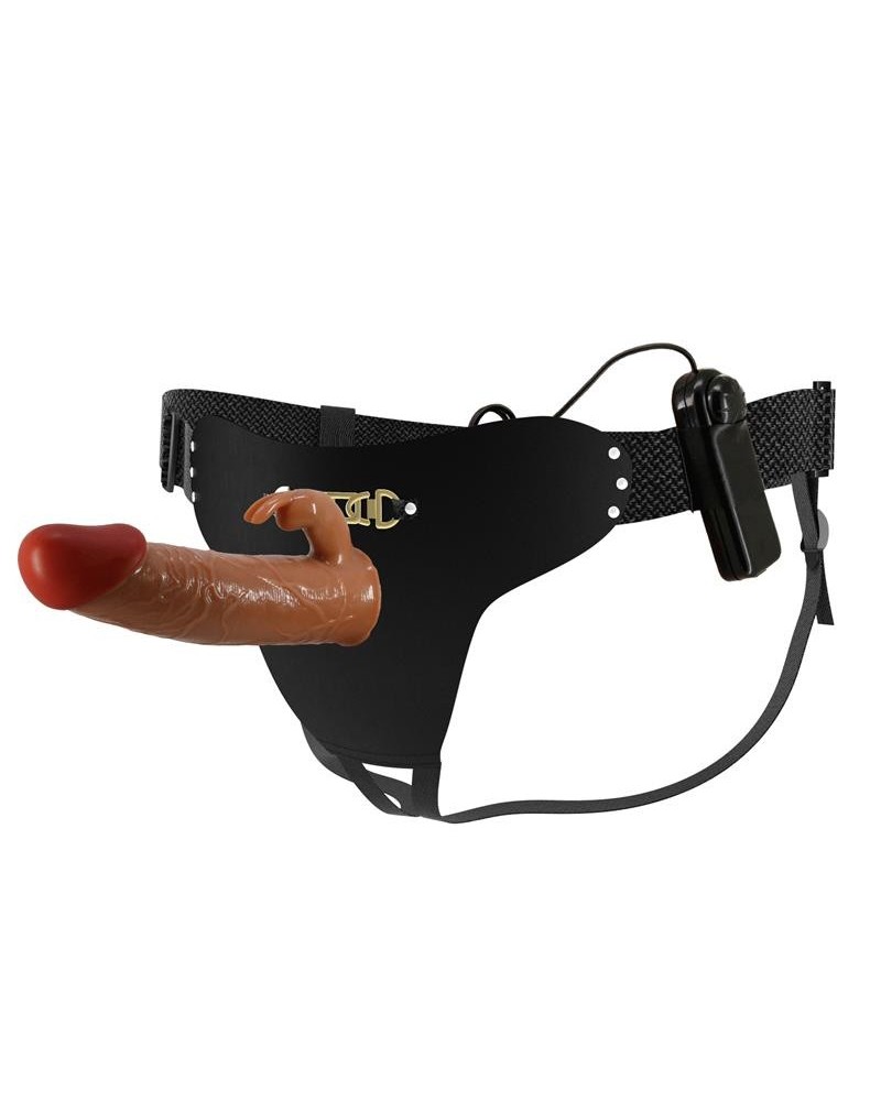 hollow strap-on dildo with vibration 7.4 mavion