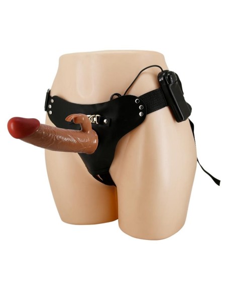 hollow strap-on dildo with vibration 7.4 mavion