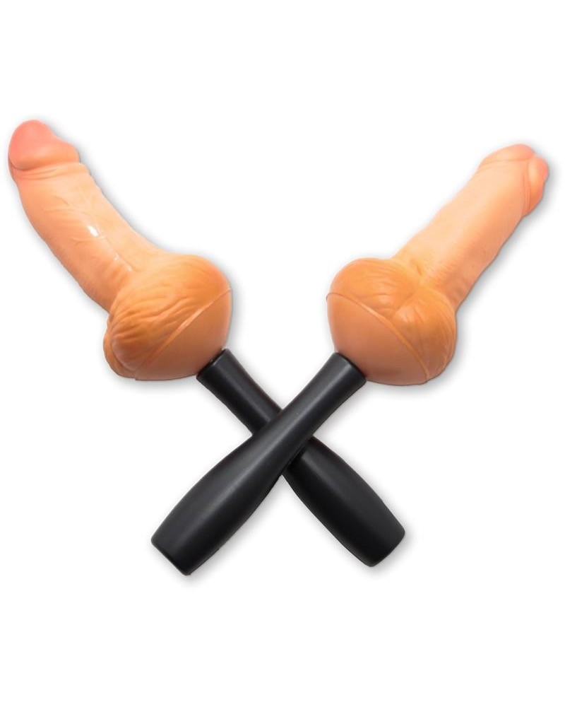 2 penis-shaped maracas 25 cm