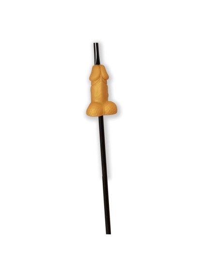 penis-shaped straw gold edition