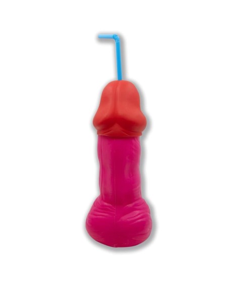 penis-shaped cup fuchsia 500 ml