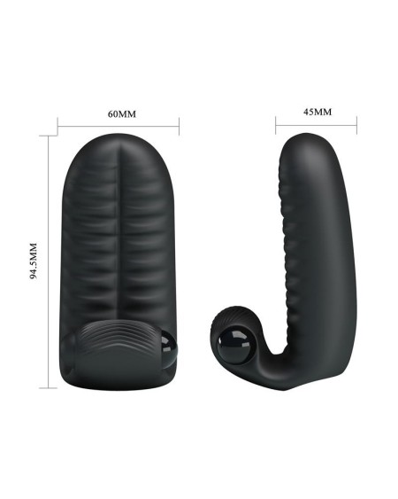 finger sleeve with vibration abbott noir
