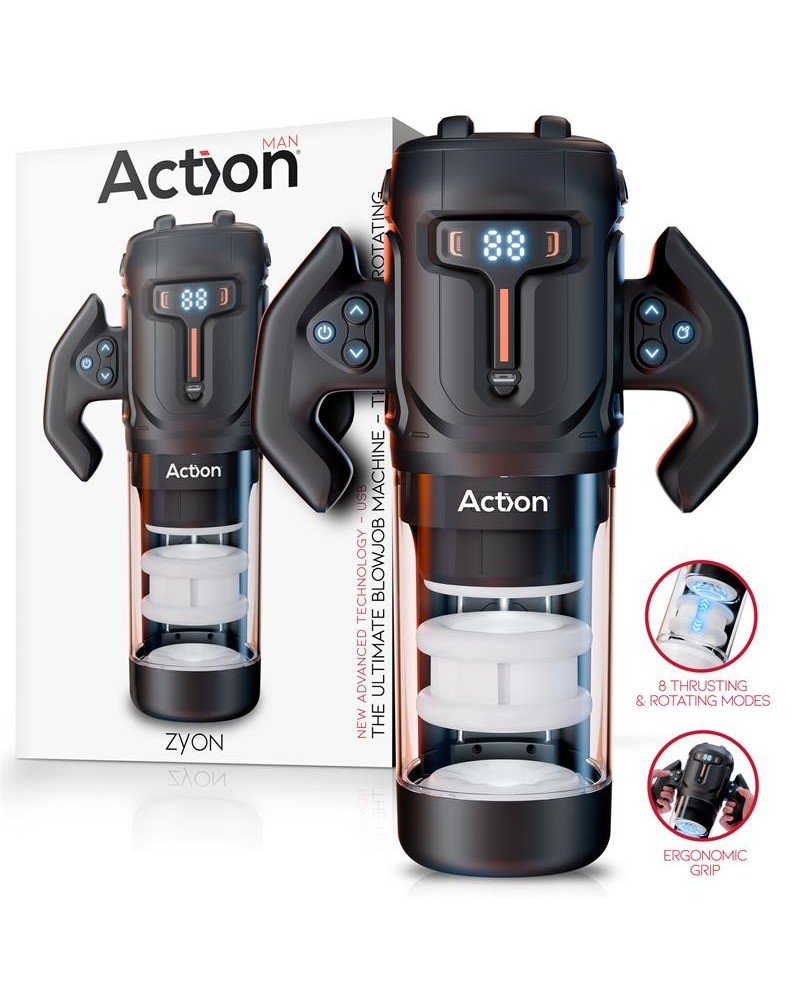 zyon advance automatic thrusting and rotating masturbator