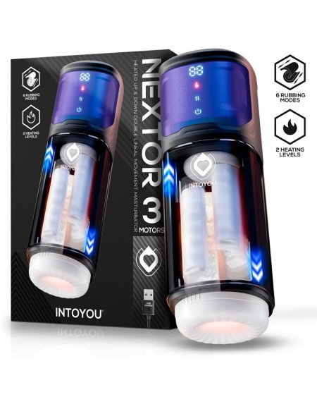 nextor advanced automatic masturbator with rubbing and heat function